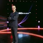 David Meade hosting the Darktrace SKO 2025 keynote broadcast, focusing on AI-powered cybersecurity. | David Meade Events