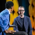 Corporate MC and Host, David Meade on stage at NECA 2025, Chicago, USA | David Meade Events