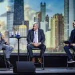 Corporate MC and Host, David Meade on stage at NECA 2025, Chicago, USA | David Meade Events